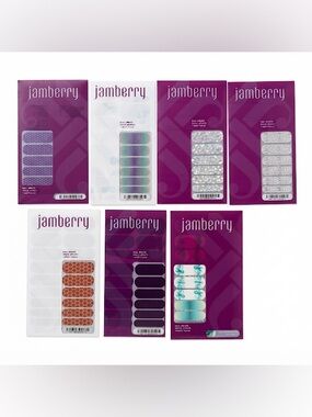 Jamberry Nail Wraps Lot of 7 NWT